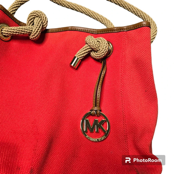 Michael Kors Marina Large Orange Tote - Picture 4 of 6